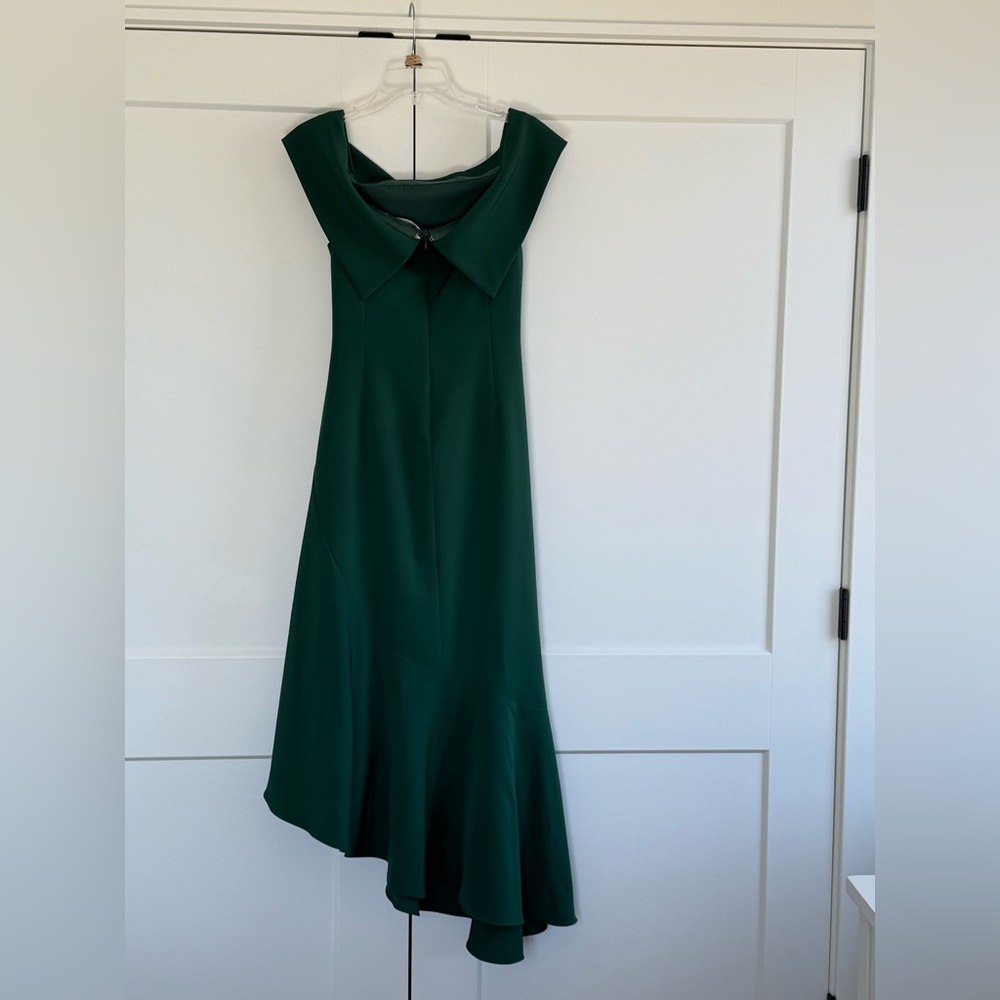 Eliza J Green Asymmetrical One Shoulder Cocktail Gown